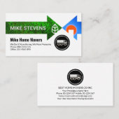 Creatief huis bewegende pijlen visitekaartje (Voorkant / Achterkant)