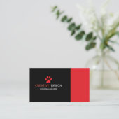 Creatief huisdier visitekaartje (Staand voorkant)