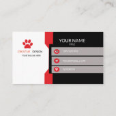 Creatief huisdier visitekaartje (Achterkant)