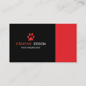 Creatief huisdier visitekaartje (Voorkant)