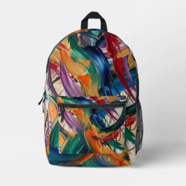 Creatief in elk detail gedrukt backpack bedrukte rugzak