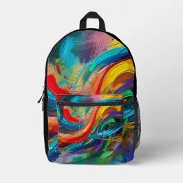 Creatief in elk detail gedrukt backpack bedrukte rugzak