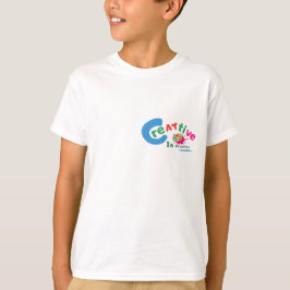 Creatief in Uitvoering Kleurrijke Artistieke Quote T-shirt