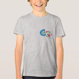 Creatief in Uitvoering Kleurrijke Artistieke Quote Tri-Blend Shirt