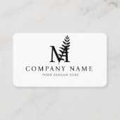 Creatief Initiaal M Letter Vector Luxe Design Art Visitekaartje (Voorkant)