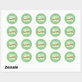 Creatief Januari Februari Basketbal April Basketb Ronde Sticker (Vel)