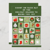 Creatief Kerstfeest Feestdagenkaart (Voorkant / Achterkant)