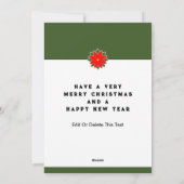 Creatief Kerstfeest Feestdagenkaart (Achterkant)