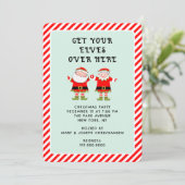 Creatief kerstfeest kaart (Staand voorkant)