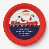 Creatief kerstfeest papieren bordje (Voorkant)