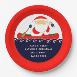 Creatief kerstfeest papieren bordje