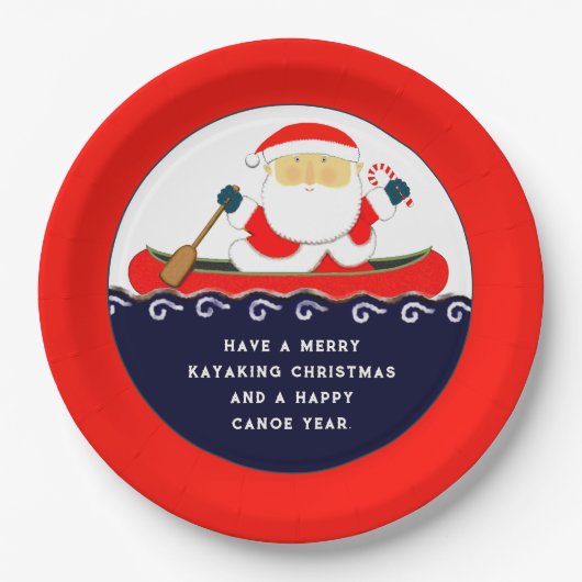 Creatief kerstfeest papieren bordje (Voorkant)