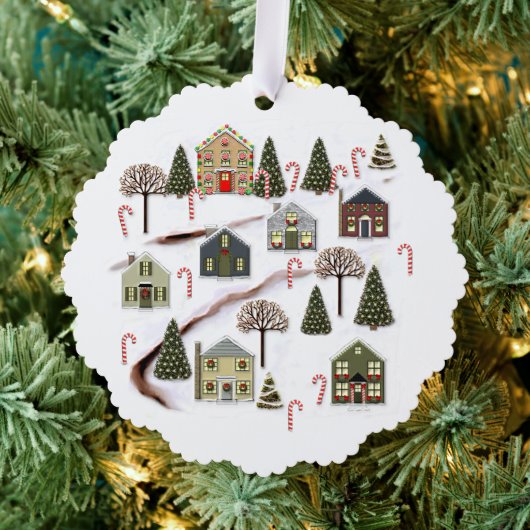 Creatief Kerstmis Ornament Kaart (Insitu (Drie))