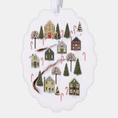 Creatief Kerstmis Ornament Kaart (Links)