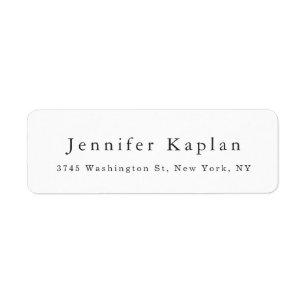 Creatief Klassiek Wit Minimalistisch Professioneel Etiket