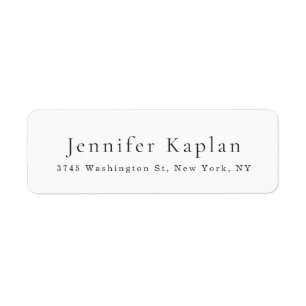 Creatief Klassiek Wit Minimalistisch Professioneel Etiket