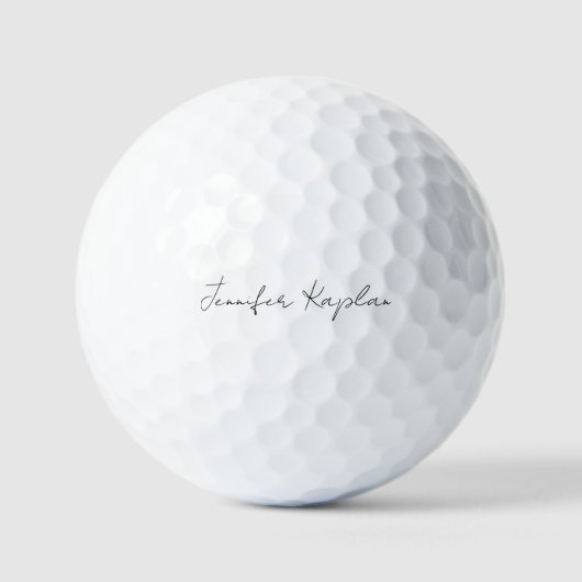 Creatief Klassiek Wit Minimalistisch Professioneel Golfballen (Voorkant)