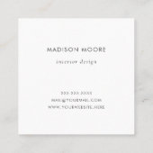 Creatief kleurrijk Blauwgroen Oranje gradiënt ombr Vierkante Visitekaartje (Achterkant)