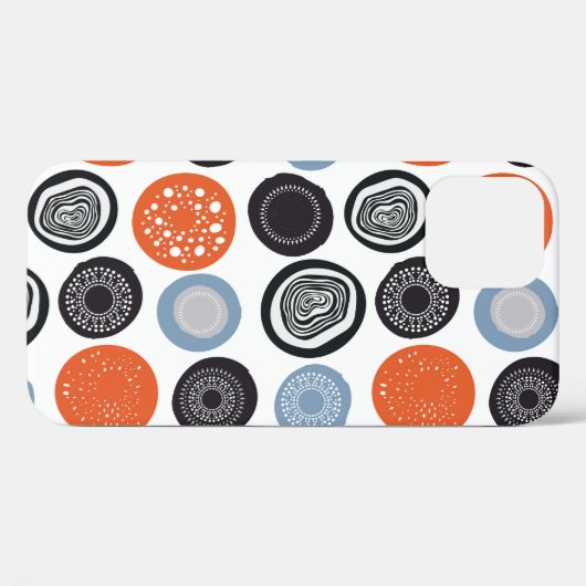 Creatief, kleurrijk geometrisch cirkelpatroon. Case-Mate iPhone case (Achterkant (horizontaal))