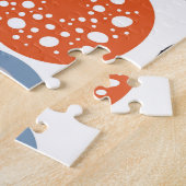 Creatief, kleurrijk geometrisch cirkelpatroon. legpuzzel (Zijkant)