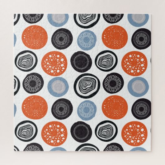 Creatief, kleurrijk geometrisch cirkelpatroon. legpuzzel (Verticaal)