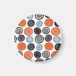 Creatief, kleurrijk geometrisch cirkelpatroon. magneet