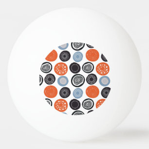 Creatief, kleurrijk geometrisch cirkelpatroon. pingpongbal