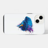 Creatief Kleurrijk Spat Hersendesign iPhone Hoesje (Achterkant horizontaal)