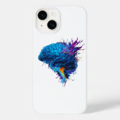 Creatief Kleurrijk Splash Brain Design Case-Mate iPhone Case (Achterkant)