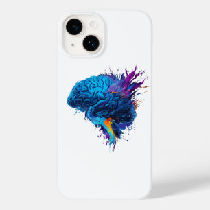 Creatief Kleurrijk Splash Brain Design Case-Mate iPhone 14 Hoesje