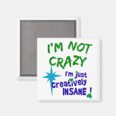 Creatief krankzinnige magneet (Voorkant / Achterkant)