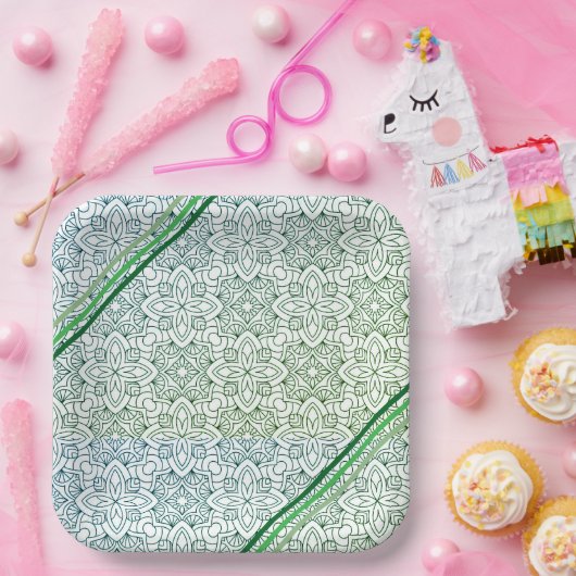 creatief kunstontwerp papieren bordje (Feest)