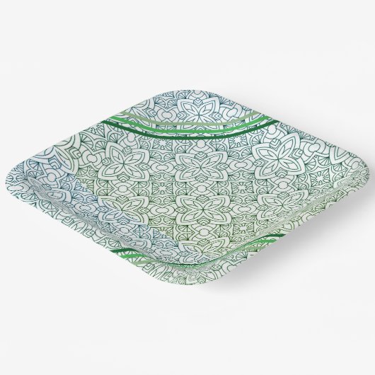 creatief kunstontwerp papieren bordje (Gebogen)