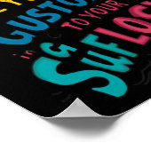 Creatief Kunstontwerp Sticker Poster (Hoek)