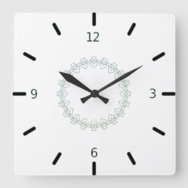 creatief kunstontwerp vierkante klok