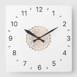 creatief kunstontwerp vierkante klok