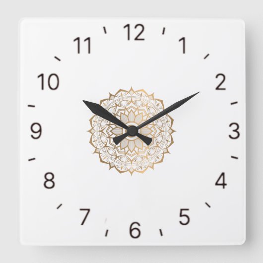 creatief kunstontwerp vierkante klok (Voorkant)