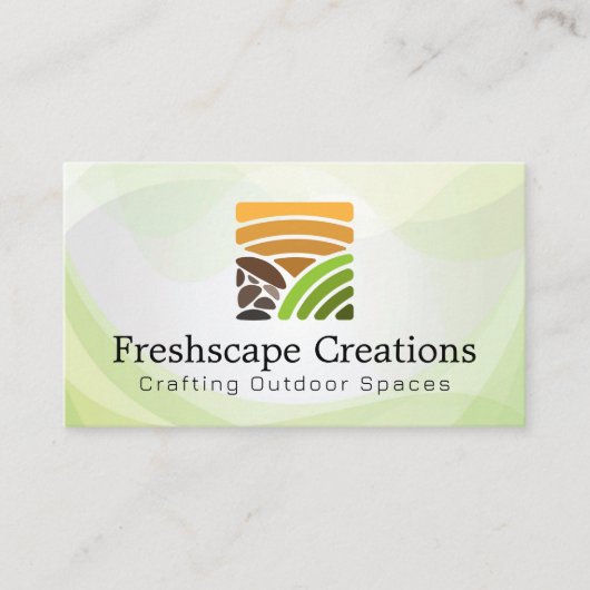 Creatief landschap Logo Visitekaartje (Voorkant)