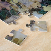 Creatief landschap verlaat herfst foto puzzel legpuzzel (Zijkant)