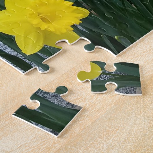 Creatief landschapsbloem fotomozaïekpuzzel legpuzzel (Zijkant)