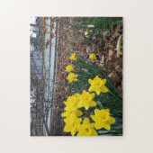 Creatief landschapsbloem fotomozaïekpuzzel legpuzzel (Verticaal)