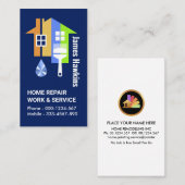 Creatief lekken geschilderd huis visitekaartje (Voorkant / Achterkant)