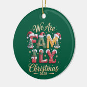 Creatief & Leuk Familie Kerstfeest Keramisch Ornament (Links)