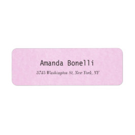 Creatief Licht Roze Stijlvol Elegant Modern Etiket