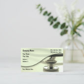 Creatief Medisch Thema Stethoscoopontwerp Visitekaartje (Staand voorkant)