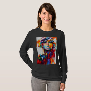 Creatief Meisje: Draagbare Moderne Kunst T-shirt