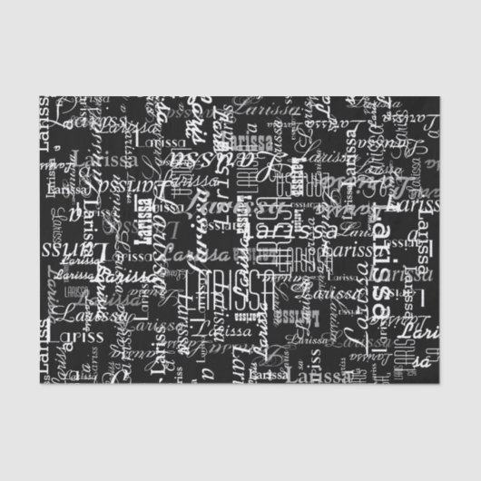 Creatief met gepersonaliseerde naam tissuepapier (Voorkant)