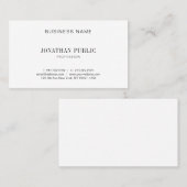 Creatief minimalistisch design elegant, modern visitekaartje (Voorkant / Achterkant)