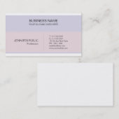 Creatief minimalistisch modern elegant Colour Desi Visitekaartje (Voorkant / Achterkant)