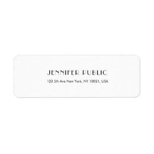 Creatief Modern Design Trendy Witte Sjabloon Etiket